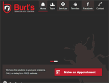 Tablet Screenshot of burtspestcontrol.com